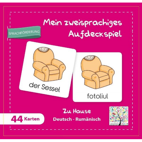 Mein zweisprachiges Aufdeckspiel Zu Hause Deutsch-Rumänisch (Kinderspiel)