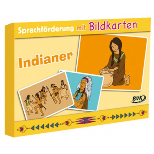 Sprachförderung mit Bildkarten Indianer