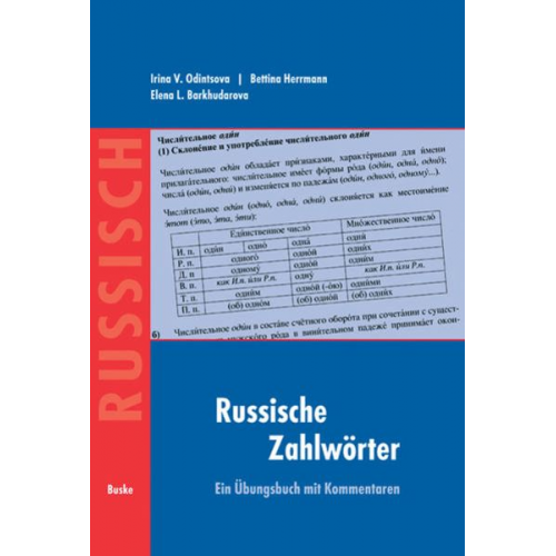 Irina V. Odintsova Bettina Herrmann Elena L. Barkhudarova - Russische Zahlwörter