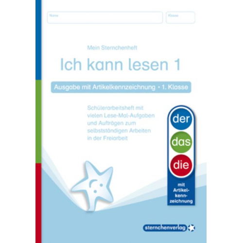 Sternchenverlag GmbH Katrin Langhans - Ich kann lesen 1 - Ausgabe mit Artikelkennzeichnung - 1. Klasse