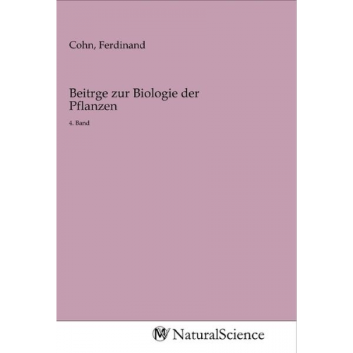 Beitrge zur Biologie der Pflanzen