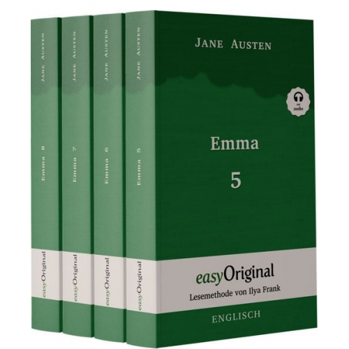 Jane Austen - Emma - Teile 5-8 (Buch + 4 MP3 Audio-CDs) - Lesemethode von Ilya Frank - Zweisprachige Ausgabe Englisch-Deutsch