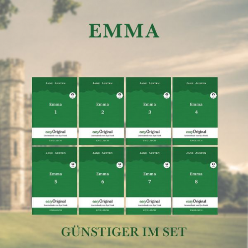 Jane Austen - Emma - Teile 1-8 (Buch + Audio-Online) - Lesemethode von Ilya Frank - Zweisprachige Ausgabe Englisch-Deutsch