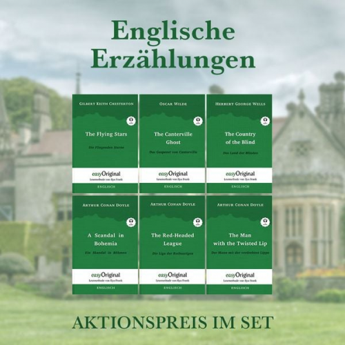 Arthur Conan Doyle Gilbert Keith Chesterton Oscar Wilde Herbert G. Wells - Englische Erzählungen (Bücher + 6 Audio-CDs) - Lesemethode von Ilya Frank