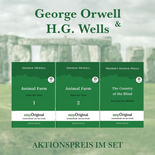 George Orwell Herbert G. Wells - George Orwell & H.G. Wells (Bücher + 3 MP3 Audio-CDs) - Lesemethode von Ilya Frank