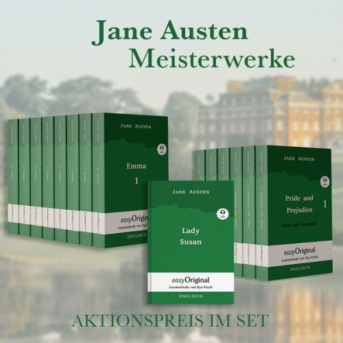 Jane Austen - Jane Austens Meisterwerke (Bücher + Audio-Online) - Lesemethode von Ilya Frank - Zweisprachige Ausgabe Englisch-Deutsch