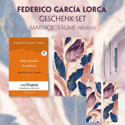 Federico García Lorca - Doña Rosita la soltera Geschenkset (Buch mit Audio-Online) + Marmorträume Premium