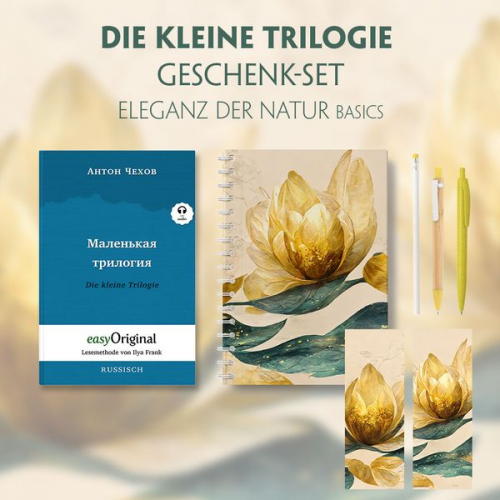 Anton Pawlowitsch Tschechow - Die kleine Trilogie Geschenkset (Buch mit Audio-Online) + Eleganz der Natur Schreibset Basics