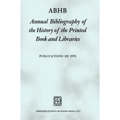 Hendrik D.L. Vervliet - ABHB Annual Bibliography of the History of the Printed Book and Libraries