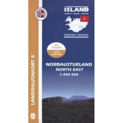 Northeast Iceland Map 1: 200 000: Regional map 5