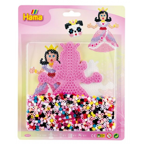 Hama 4210 - Prinzessin, Bügelperlen midi, 1100 Stück