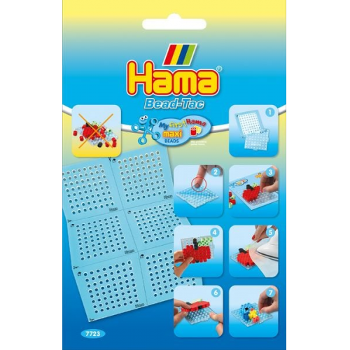 Hama 7723 - Maxi Hama Bead-Tac im Beutel, Quadrat