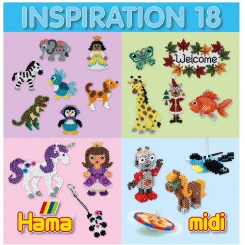 Hama 399-18 - Heft Inspiration Nr. 18, für Bügelperlen Midi