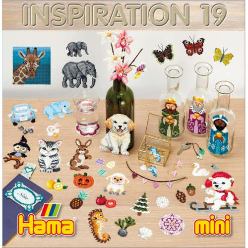 Hama 399-19 - Inspiration-Heft 19, Vorlagen-Heft und Bastelideen für Mini-Bügelperlen