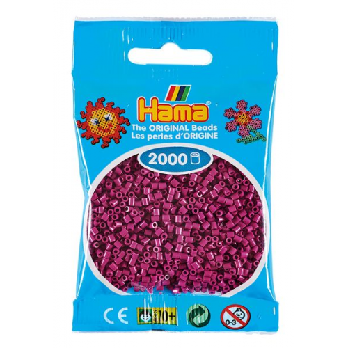 Hama 501-82 - Beutel mit Mini Bügelperlen Pflaume, 2000 Stück