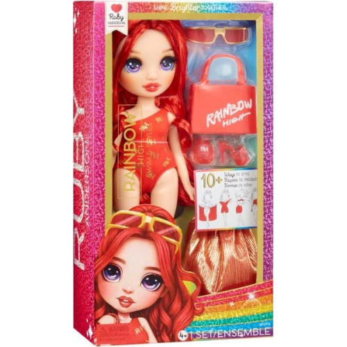 Rainbow High Swim & Style Fashion Doll- Ruby (Red)