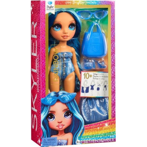 Rainbow High Swim & Style Fashion Doll- Skyler (Blue)