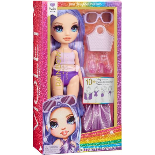 Rainbow High Swim & Style Fashion Doll- Violet (Purple)