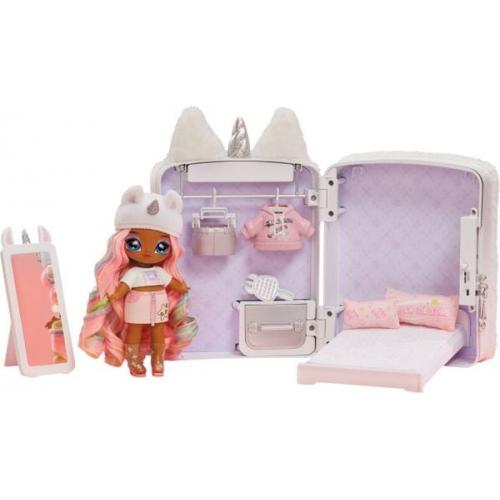 Na! Na! Na! Surprise 3-in-1 Backpack Bedroom Unicorn Playset- Whitney Sparkles