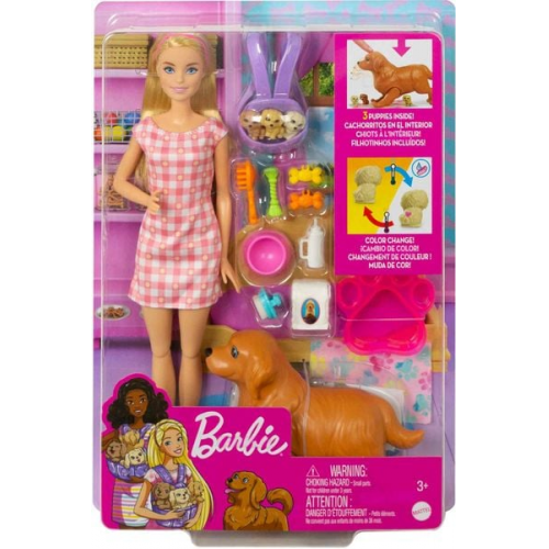 Barbie - Barbie Puppe mit Hund und Welpen