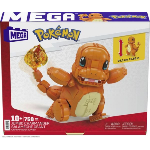 Mega Bloks - Pokémon Jumbo Glumanda Collector Figur (beweglich), Bauset