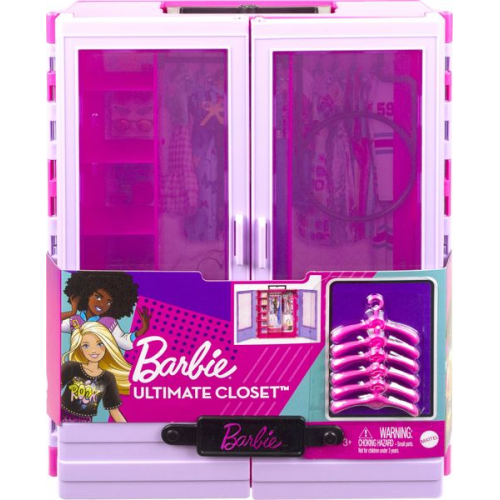 Barbie - Barbie Kleiderschrank mit Tragegriff ausklappbar