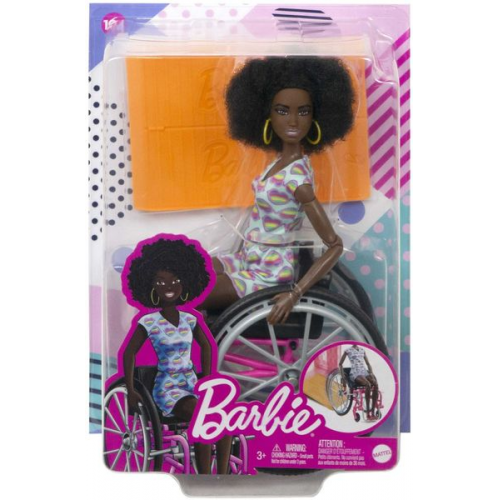 Barbie - Barbie Fashionistas Puppe im Rollstuhl mit schwarzen Haaren