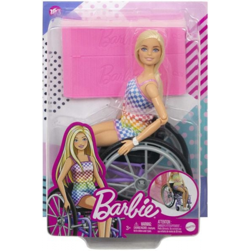 Barbie - Barbie Fashionistas Puppe im Rollstuhl mit blonden Haaren