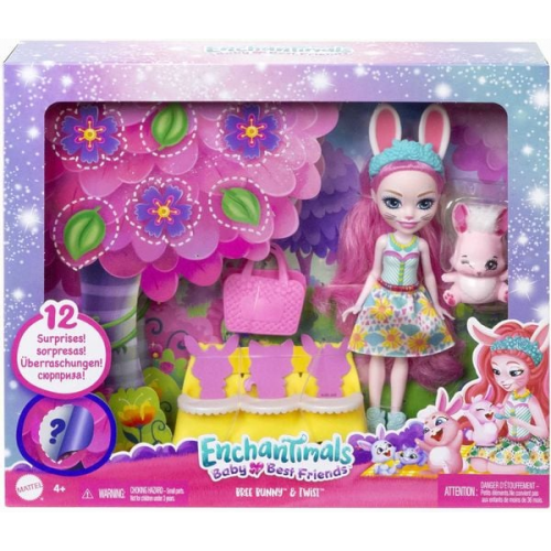 Enchantimals - Enchantimals Baby Best Friends Bree Bunny Puppe und Twist Bunny F