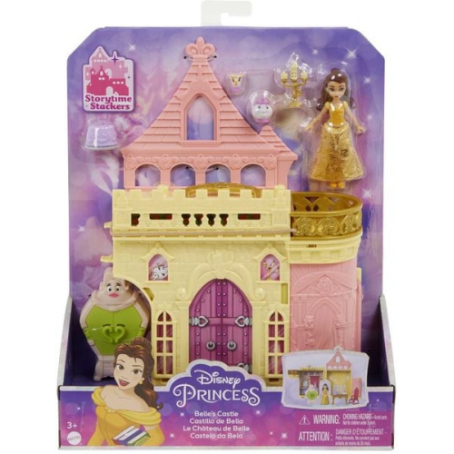 Mattel - Disney Prinzessin Steck- und Stapelschlösser: Belles Schloss