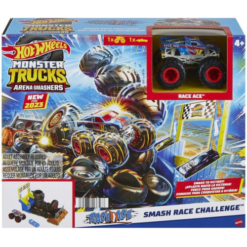 Hot Wheels - Monster Trucks Arena Smashers Race Ace Smash Race-Challenge