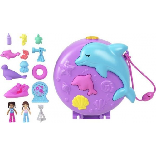 Polly Pocket Delfin retten und Spielen Schatulle