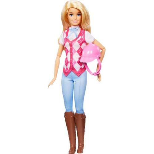 Barbie Mysteries: Das geheimnisvolle Pferdeabenteuer "Barbie Malibu" Puppe mit Reitkleidung und Zubehör