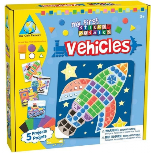 Orb Factory 620706 - My First Sticky Mosaics Vehicles, Mosaik Fahrzeuge