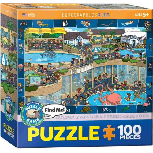 Eurographics 6100-0543 - Aufregung im Aquarium , Puzzle, 100 Teile