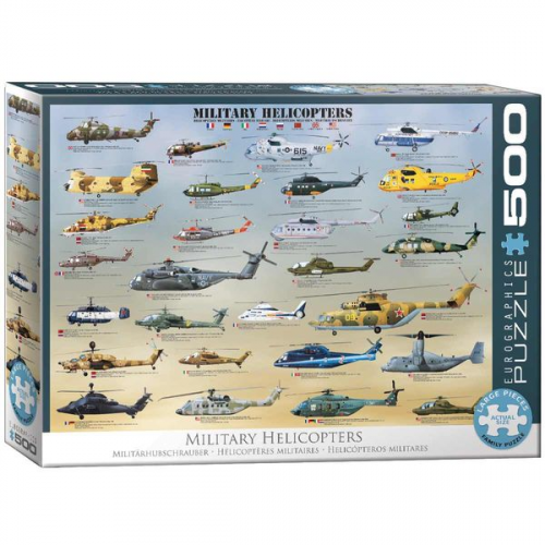 Eurographics 6500-0088 - Militärhelikopter, Puzzle, 500 Teile