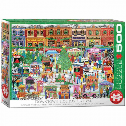 Eurographics 6500-5503 - Das Stadtplatz Weihnachts-Festival, Puzzle, 500 Teile