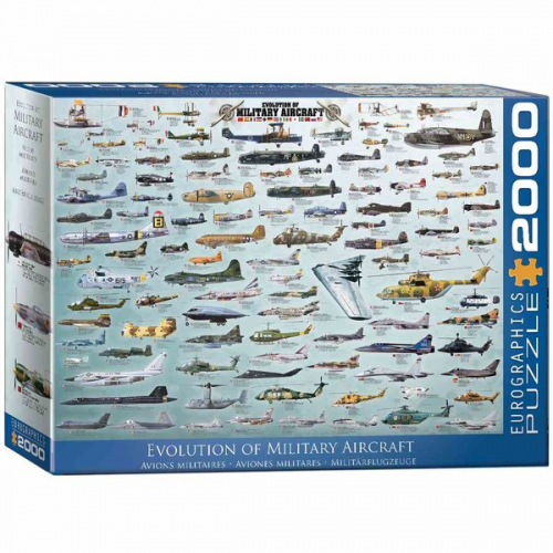 Eurographics 8220-0578 - Militärflugzeuge, Puzzle, 2.000 Teile
