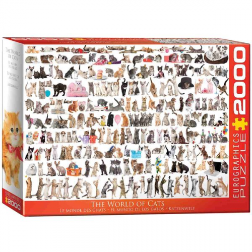 Eurographics 8220-0580 - Welt der Katzen, Puzzle, 2.000 Teile