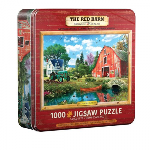 Eurographics 8051-5526 - Die rote Scheune Dominic Davison Puzzledose, 1.000 Blech Puzzle