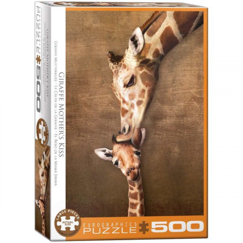 Eurographics 6500-0301 - Kuss der Giraffenmutter, Puzzle, 500 Teile