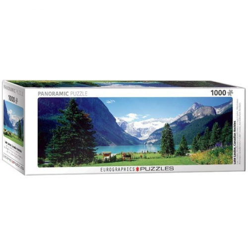 Eurographics 6010-1456 - Lake Louise in den Kanadischen Rockies, Panorama Puzzle - 1000 Teile