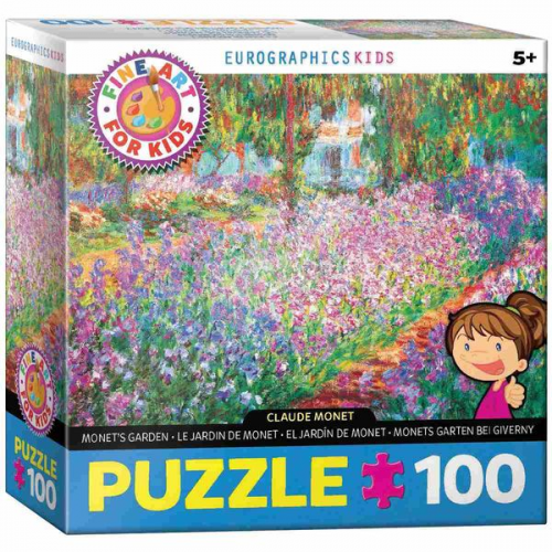 Eurographics 6100-4908 - Monets Garten von Claude Monet , Puzzle, 100 Teile