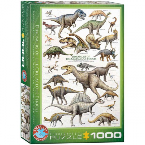 Eurographics 6000-0098 - Dinosaurier der Kreidezeit , Puzzle, 1.000 Teile