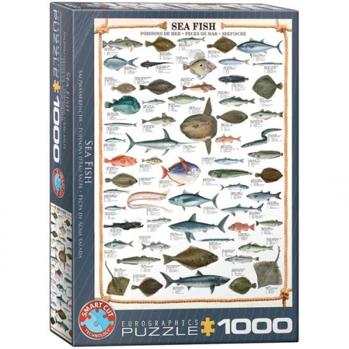 Eurographics 6000-0313 - Seefische, Puzzle, 1.000 Teile