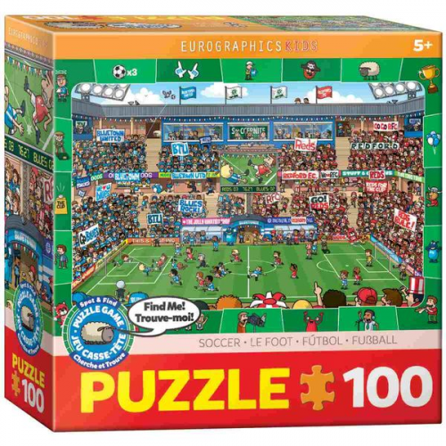 Eurographics 6100-0476 - Fußball - Suchen & Finden , Puzzle, 100 Teile