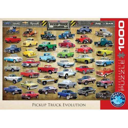 Eurographics 6000-0681 - Pickup Truck Evolution , Puzzle, 1.000 Teile