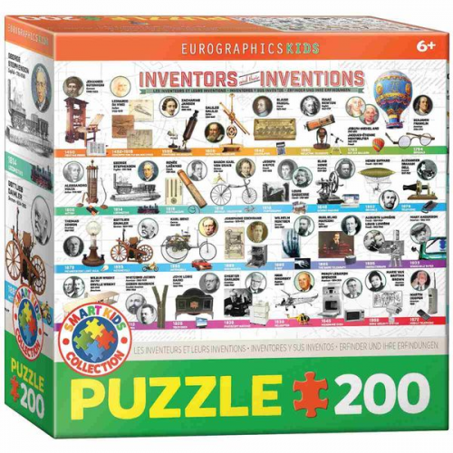 Eurographics 6200-0724 - Erfinder und ihre Erfindungen, Puzzle, 200 Teile