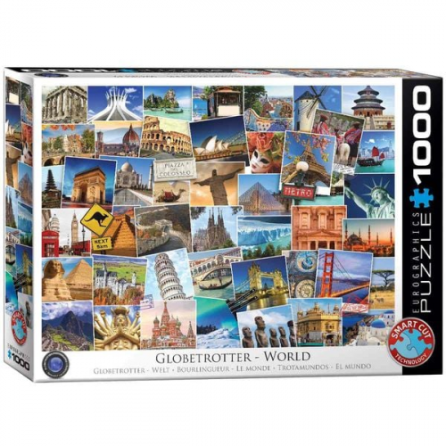 Eurographics 6000-0751 - Globetrotter Welt , Puzzle, 1.000 Teile