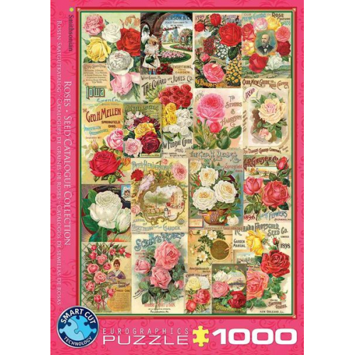 Eurographics 6000-0810 - Rosen Saatgutkataloge , Puzzle, 1.000 Teile